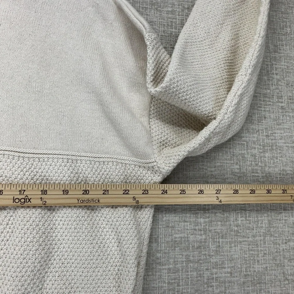 Andrew Rohan‎ Cadillac Sweater Mens Large Cream Crewneck Knit Embroidered 90s